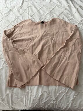 Topshop Long Sleeve Top with Open Back